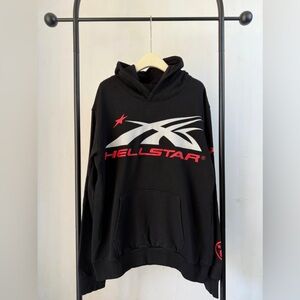 HELLSTAR, LOGO PRINT HOODIE FW25 !!!